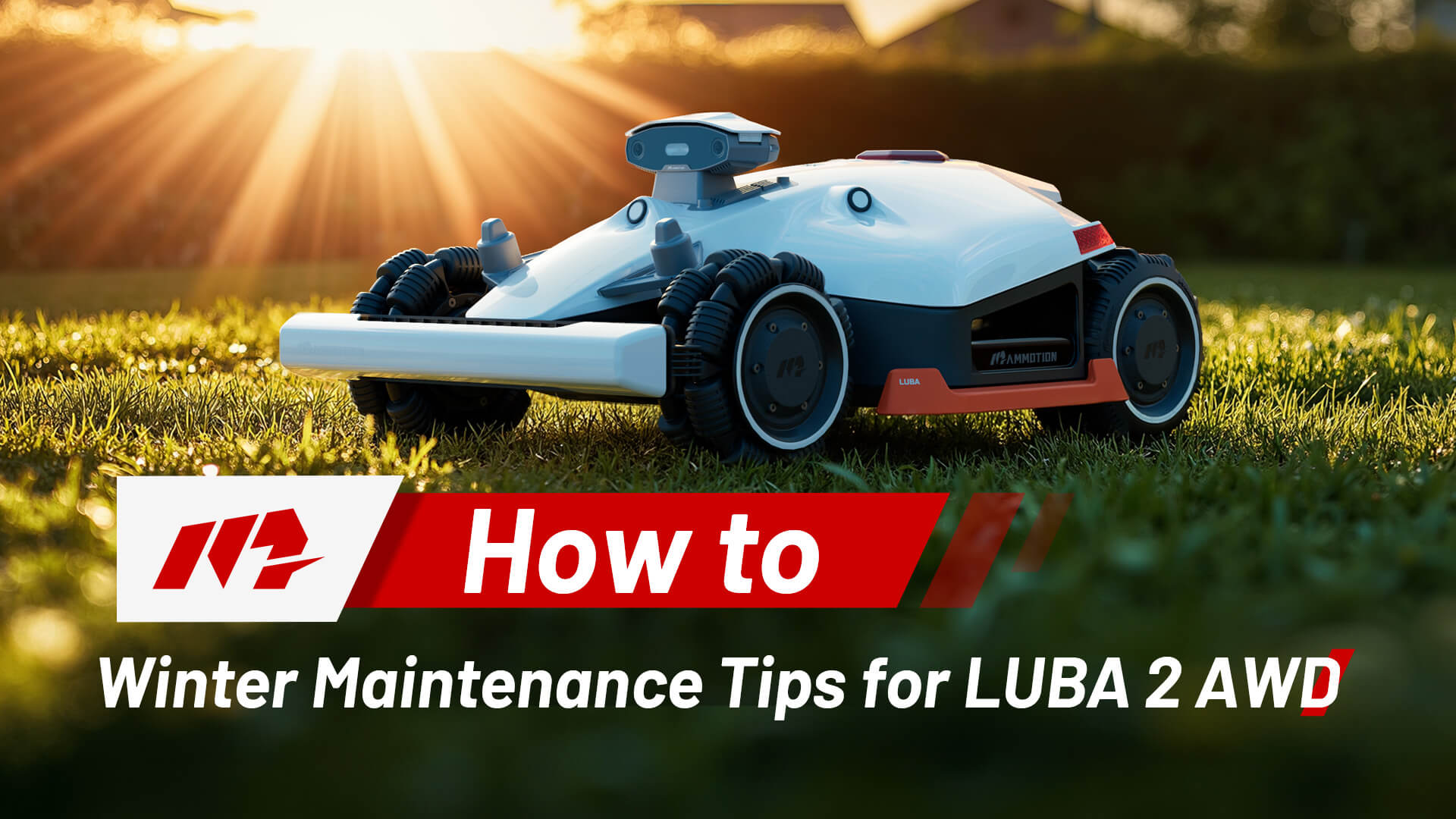 Mammotion LUBA 2 AWD X Robot Lawn Mower Winter Maintenance