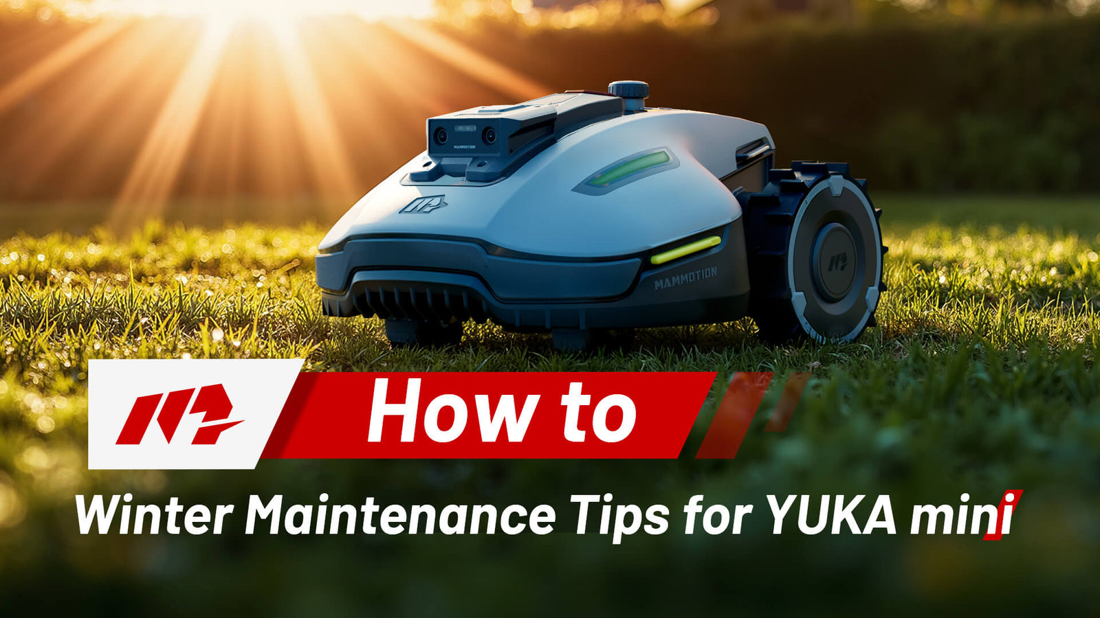 Mammotion YUKA mini Robot Lawn Mower Winter Maintenance