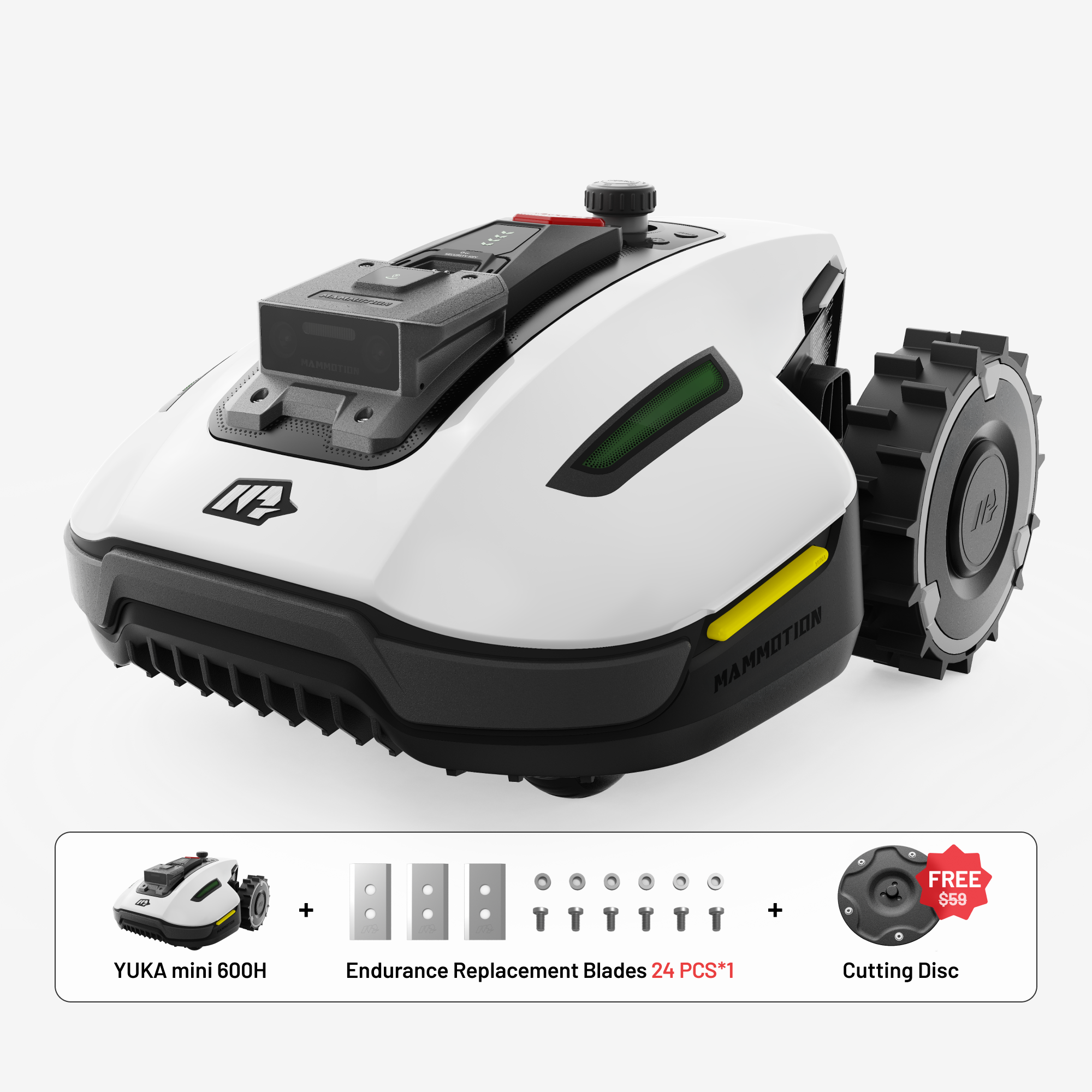 MAMMOTION YUKA mini (H Version) with Replacement Blades