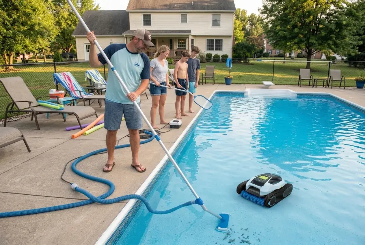 Manual Pool Vacuum vs Robotic Pool Cleaner: Which Is Better for Your Pool?