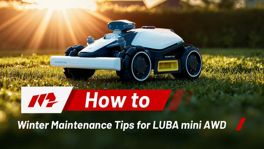 Mammotion LUBA mini AWD Robot Lawn Mower Winter Maintenance