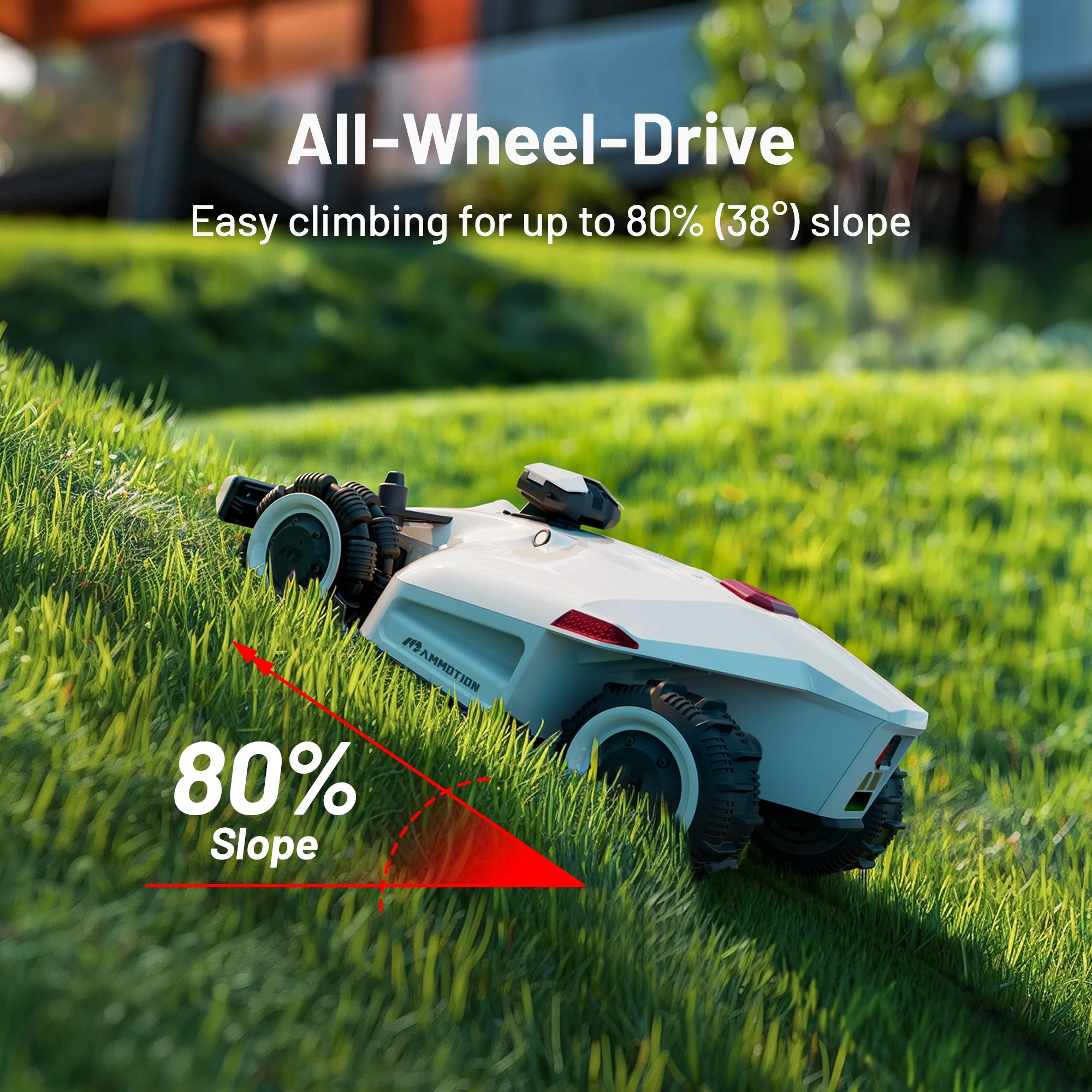 LUBA 2 AWD 5000 Perimeter Wire Free Robot Lawn Mower