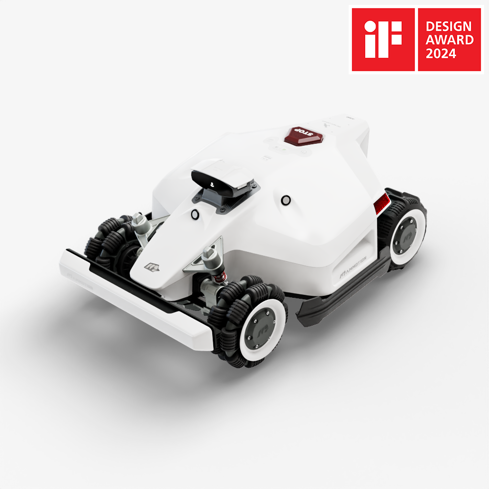 LUBA 2 AWD 1000: Perimeter Wire Free Robot Lawn Mower