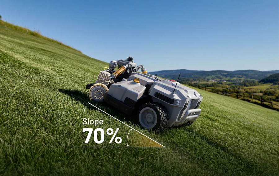 Maston chassis climbing a steep slope
