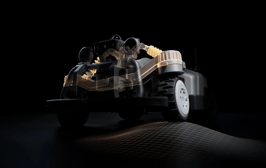 Maston independent suspension over uneven ground
